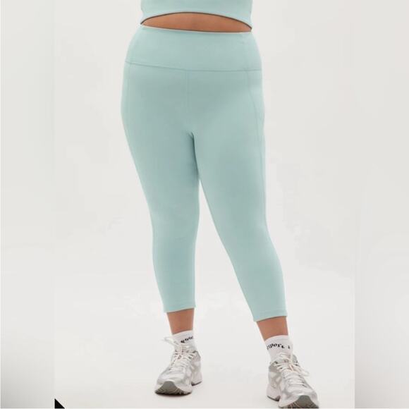 Girlfriend Collective Light Blue High Rise Compression Leggings - XXXL - Picture 2 of 12